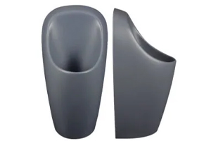 Vedetön Urimat Ceramic Compact -pisuaari, keraaminen, mattaharmaa
